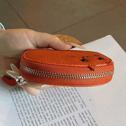 Etui na karty PU Leather Cute Cat