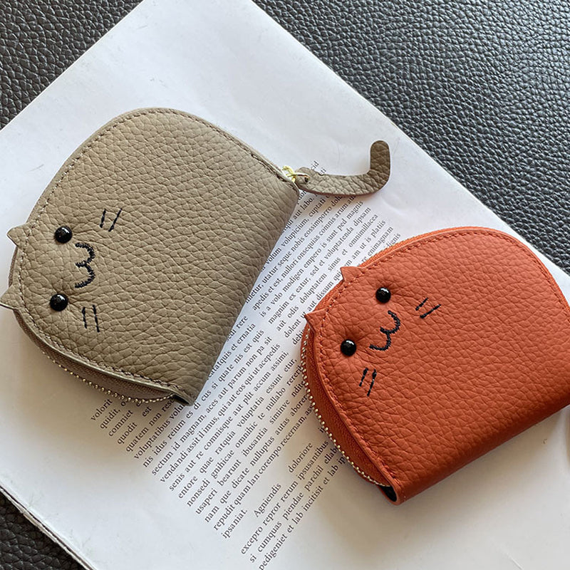 Etui na karty PU Leather Cute Cat