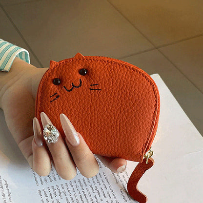Etui na karty PU Leather Cute Cat