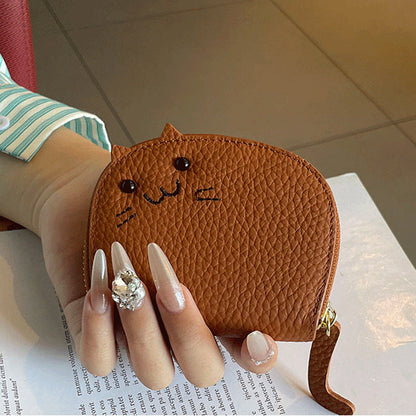 Etui na karty PU Leather Cute Cat