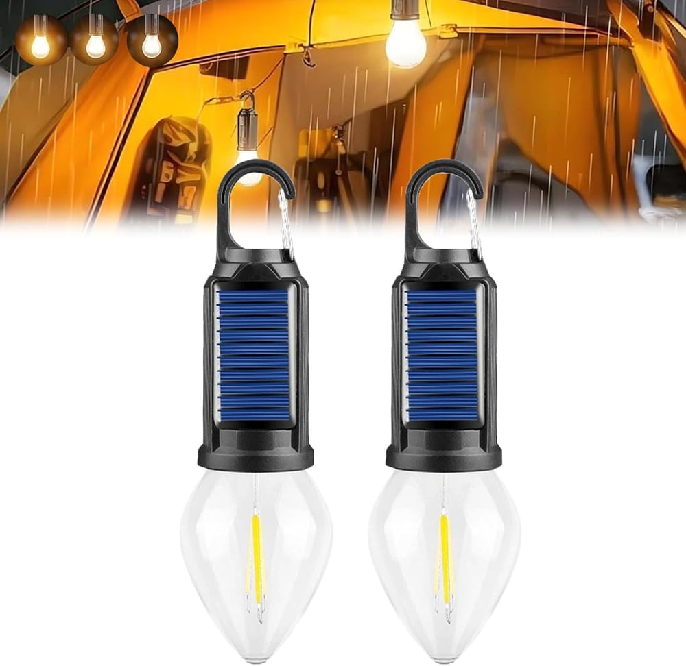 2025 Solar lampa zewnętrzna z haczykiem