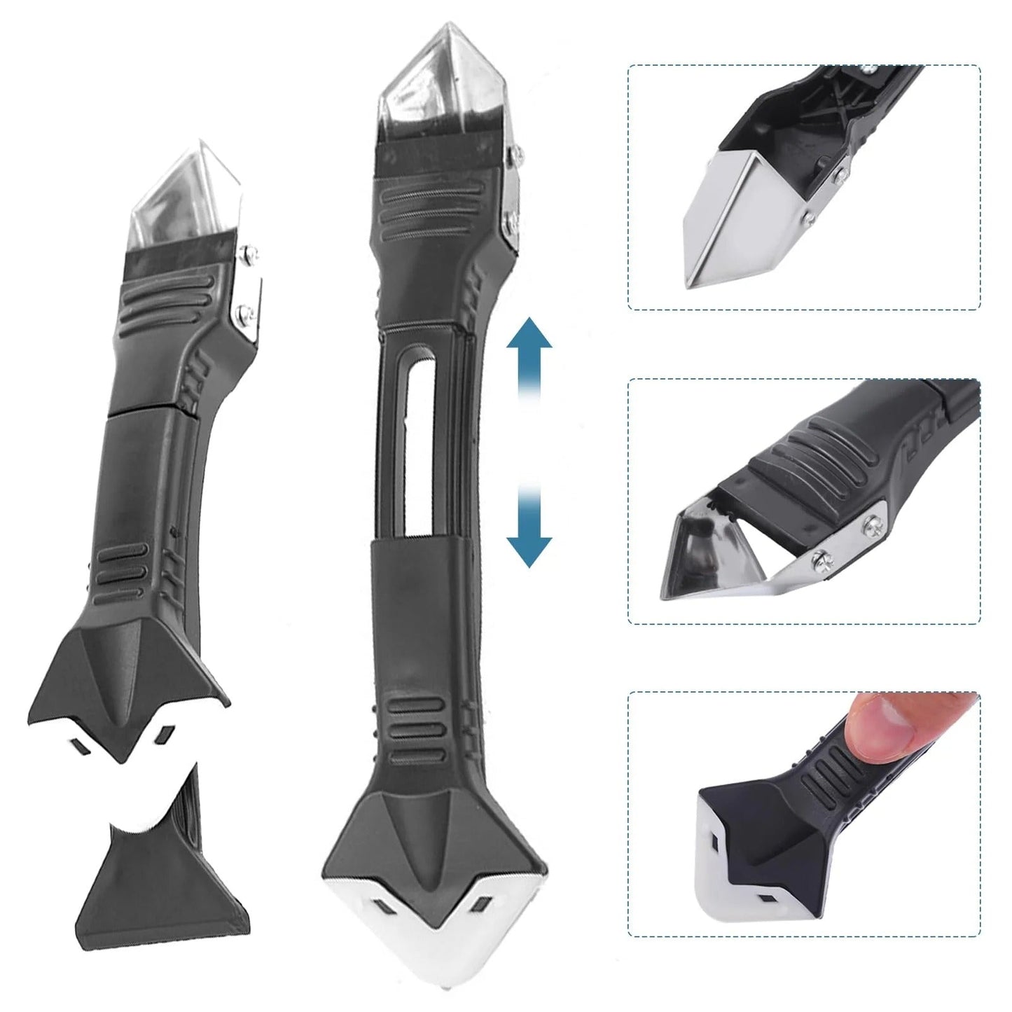 🔥 Narzędzie 3 w 1 do silikonu i fug, zestaw uniwersalny