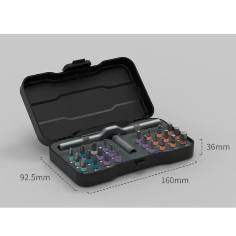 Kompaktowy zestaw wkrętaków 24 w 1