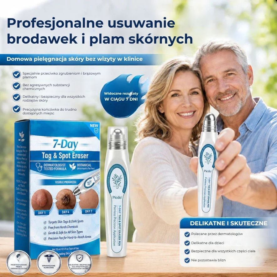 Zaawansowany wałek do usuwania brodawek skórnych i zwykłych