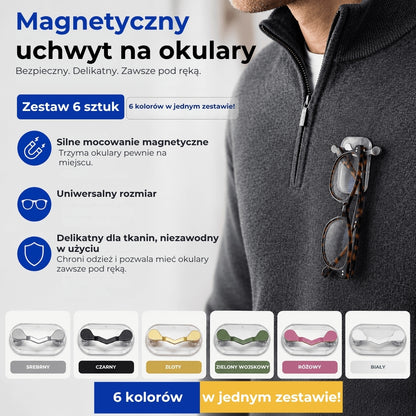 Magnetyczny uchwyt na okulary