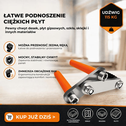 Ergonomiczny uchwyt do płyt – 2 sztuki