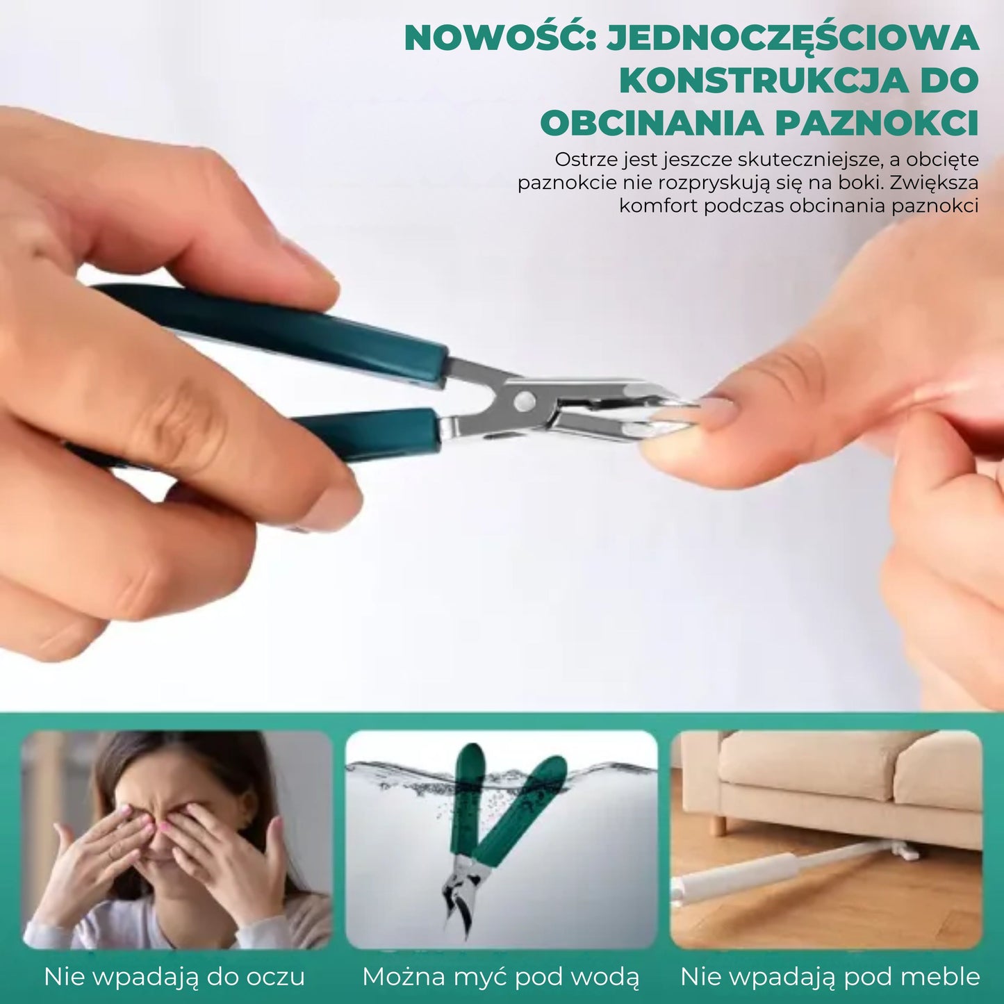Zestaw do obcinania paznokci zapobiegający wrastaniu paznokci