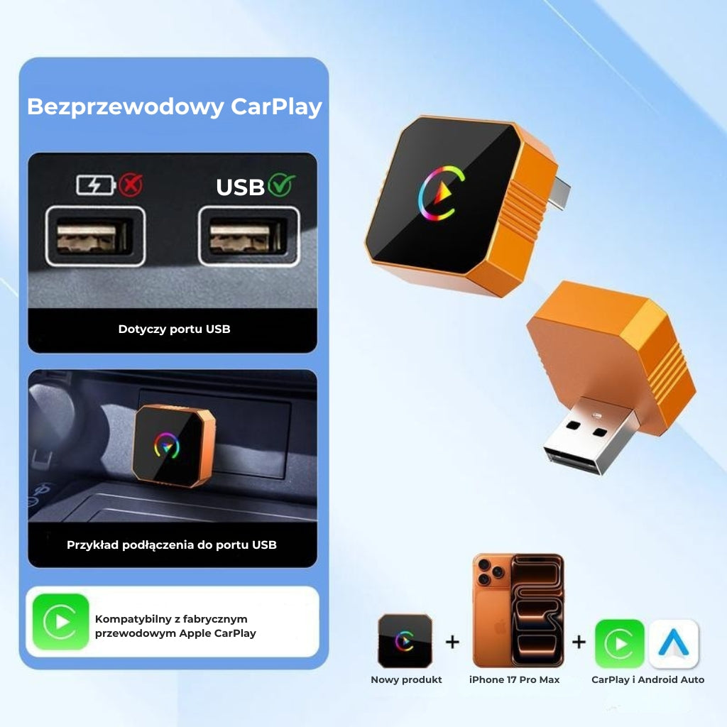 Bezprzewodowy adapter Carplay V4