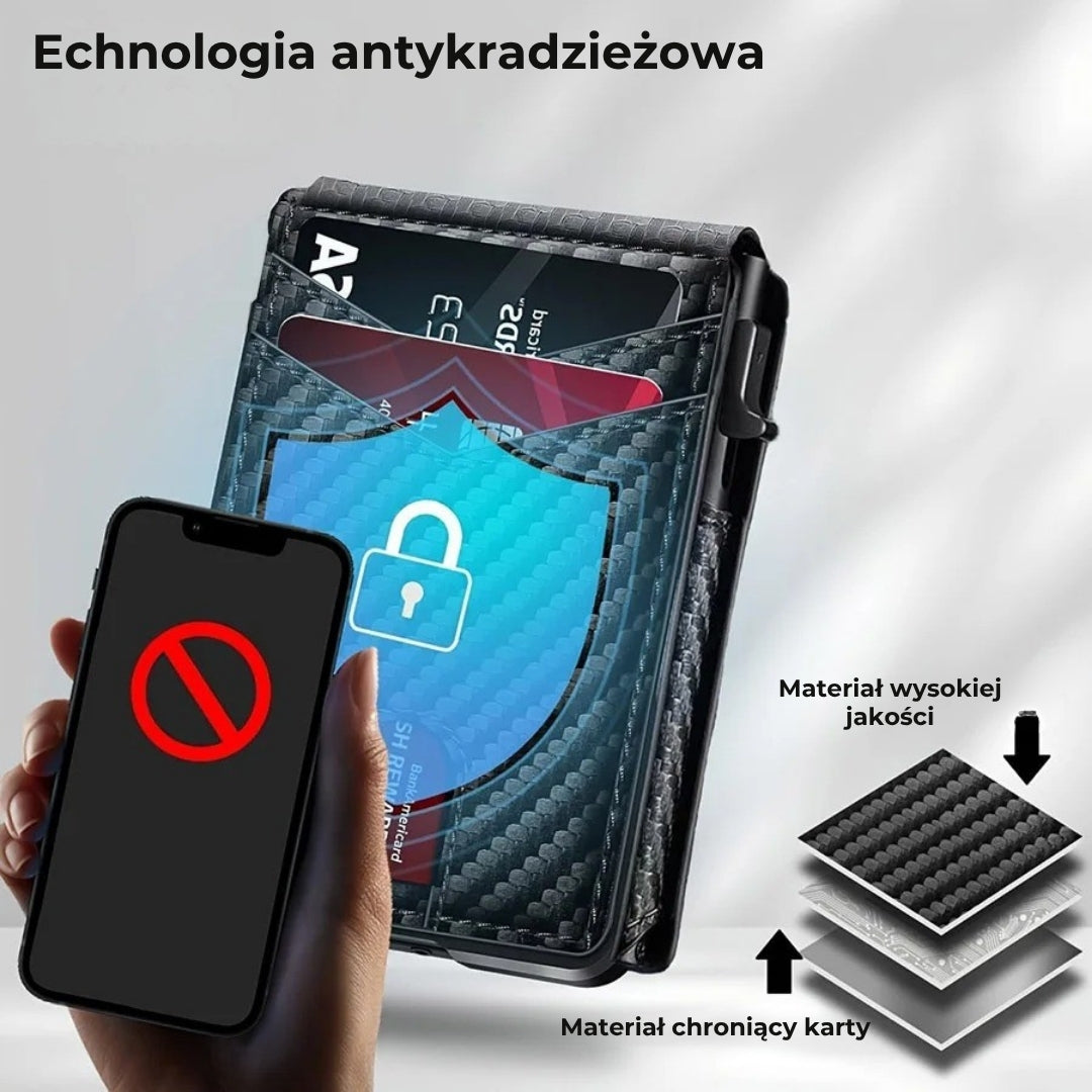Skórzany portfel męski z ochroną RFID