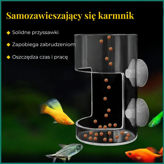 Karmnik do akwarium bez śmieci