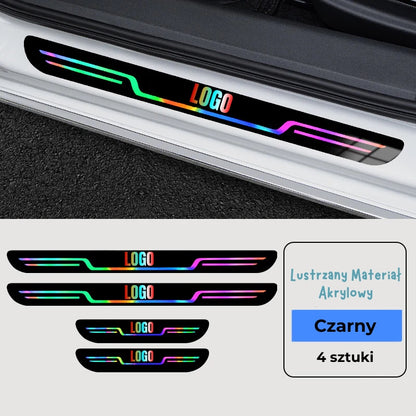 Akrylowe listwy progowe do samochodu (komplet 4 sztuk)