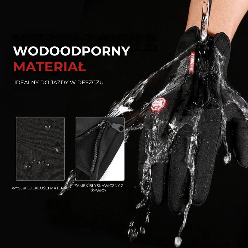 HeatGripX Termiczne, wiatroodporne rękawice antypoślizgowe na zimę