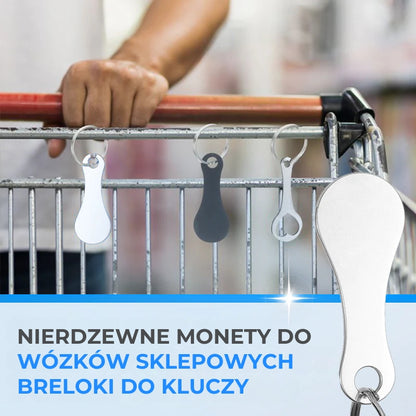 Żeton na zakupy – brelok do kluczy