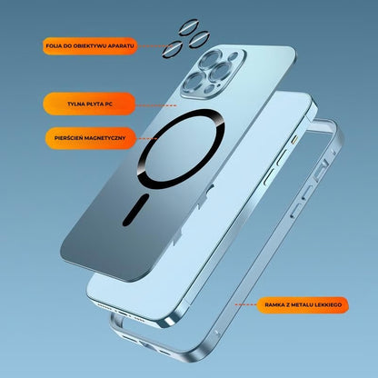 Aluminiowe magnetyczne etui MagSafe do iPhone'a