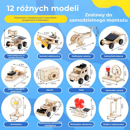 Zestaw konstrukcyjny do robotyki bez użycia narzędzi