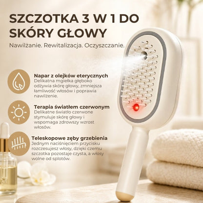 Szczotka spa 3 w 1 do skóry głowy