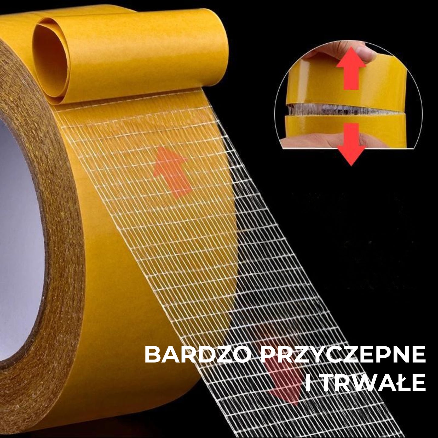 Dwustronna taśma siatkowa