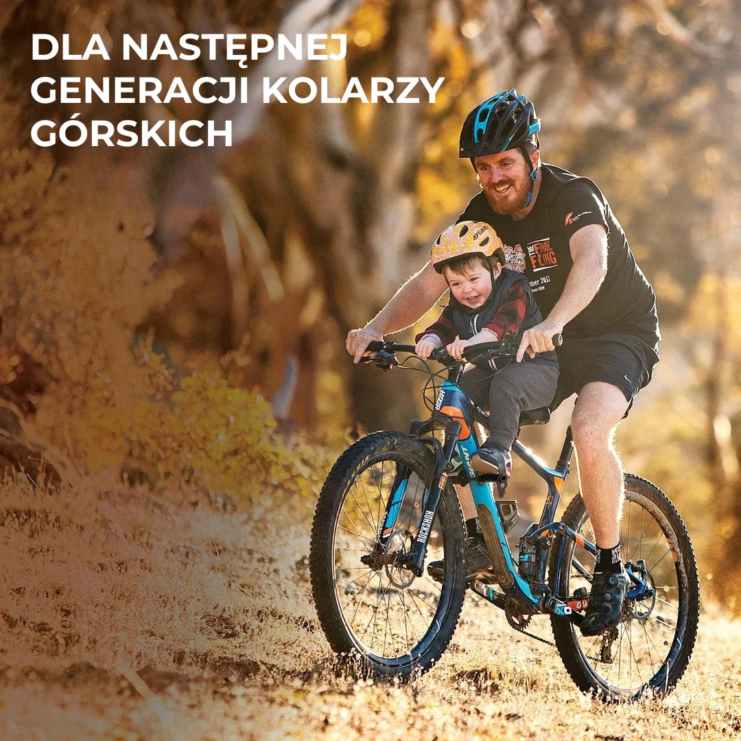 Fotelik rowerowy dla dziecka - mocowanie przednie