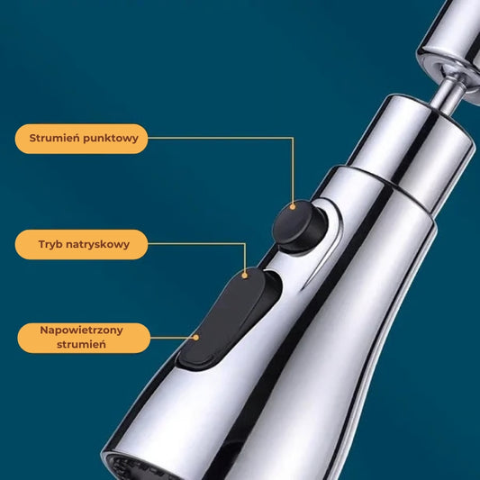 360° Obrotowa bateria kuchenna Przedłużka