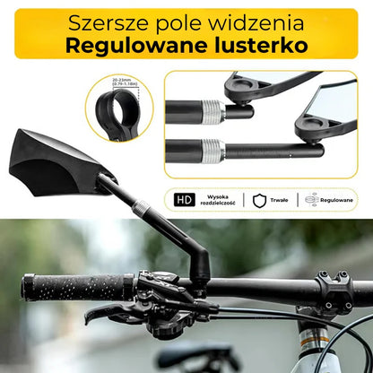 360° Regulowany Kierownica Rowerowa Lusterko Wsteczne