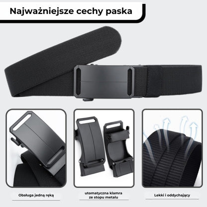 Stretch-fit Tactical Belt (ultralekki pas z klamrą zapadkową)