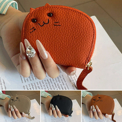 Etui na karty PU Leather Cute Cat