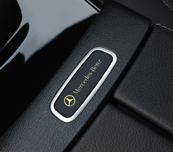 Metalowe naklejki samochodowe | zestaw 4 sztuk