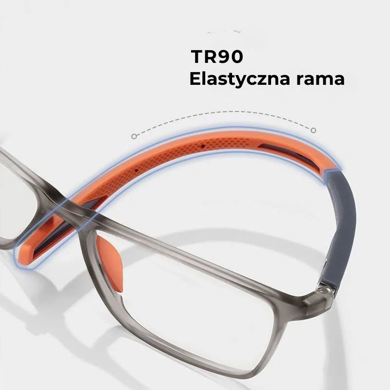 👓️ Dwuogniskowe, ultralekkie okulary z niebieskim światłem - model sportowy