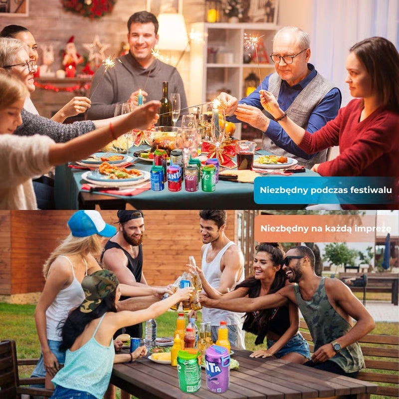 Zamknięte pokrywki do puszek po napojach – wielorazowe i szczelne