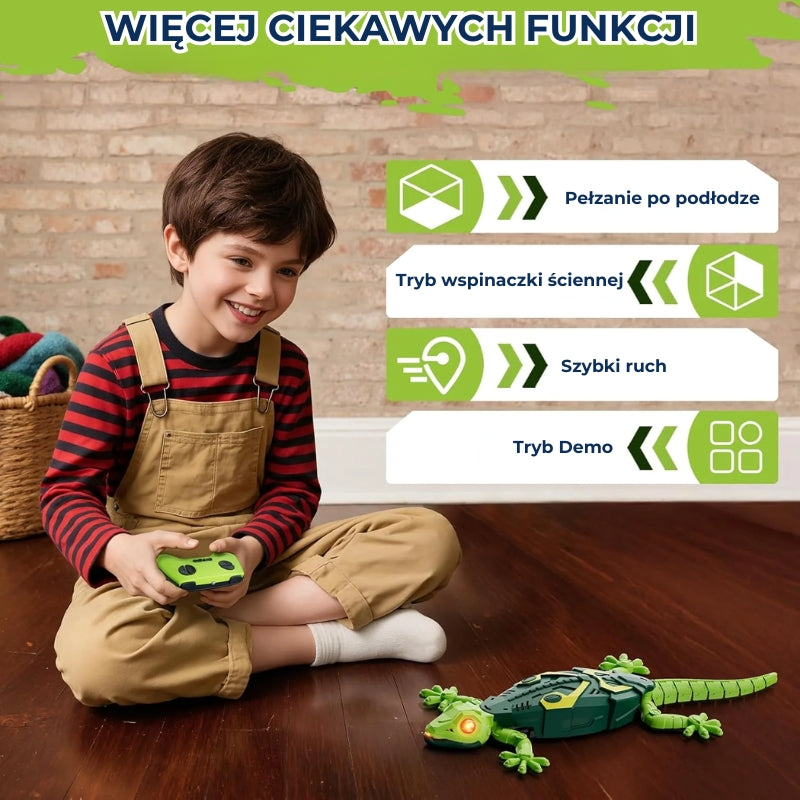 GeckGo!™️ – wspinająca się po ścianach jaszczurka RC