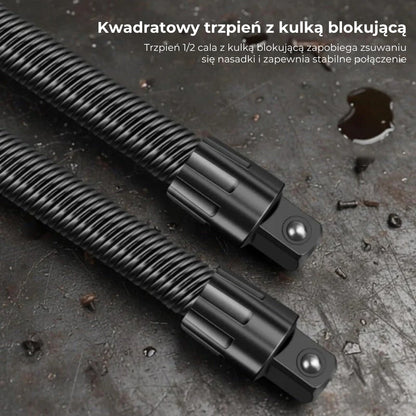 Elastyczna przedłużka do wiertarki do pracy w ciasnych przestrzeniach