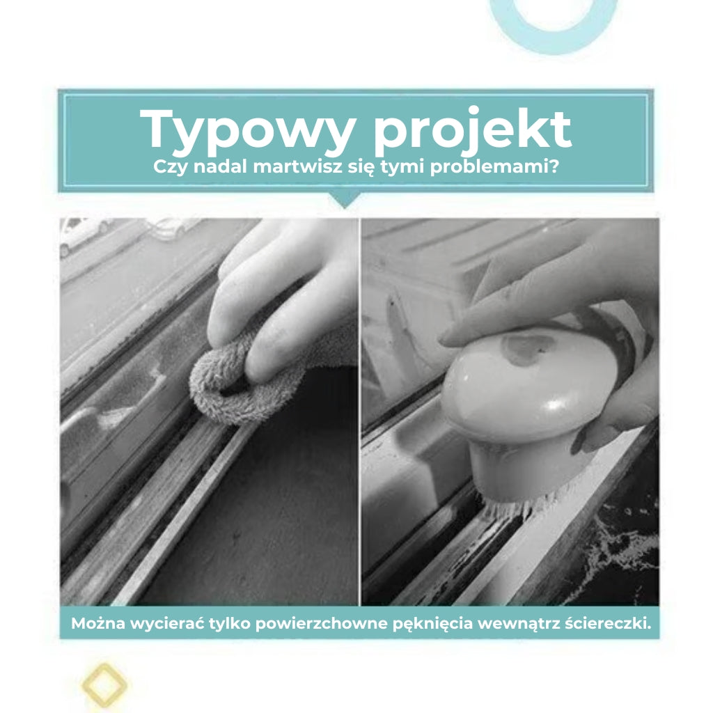 👉 Szczotka do czyszczenia rowków i szczelin okiennych