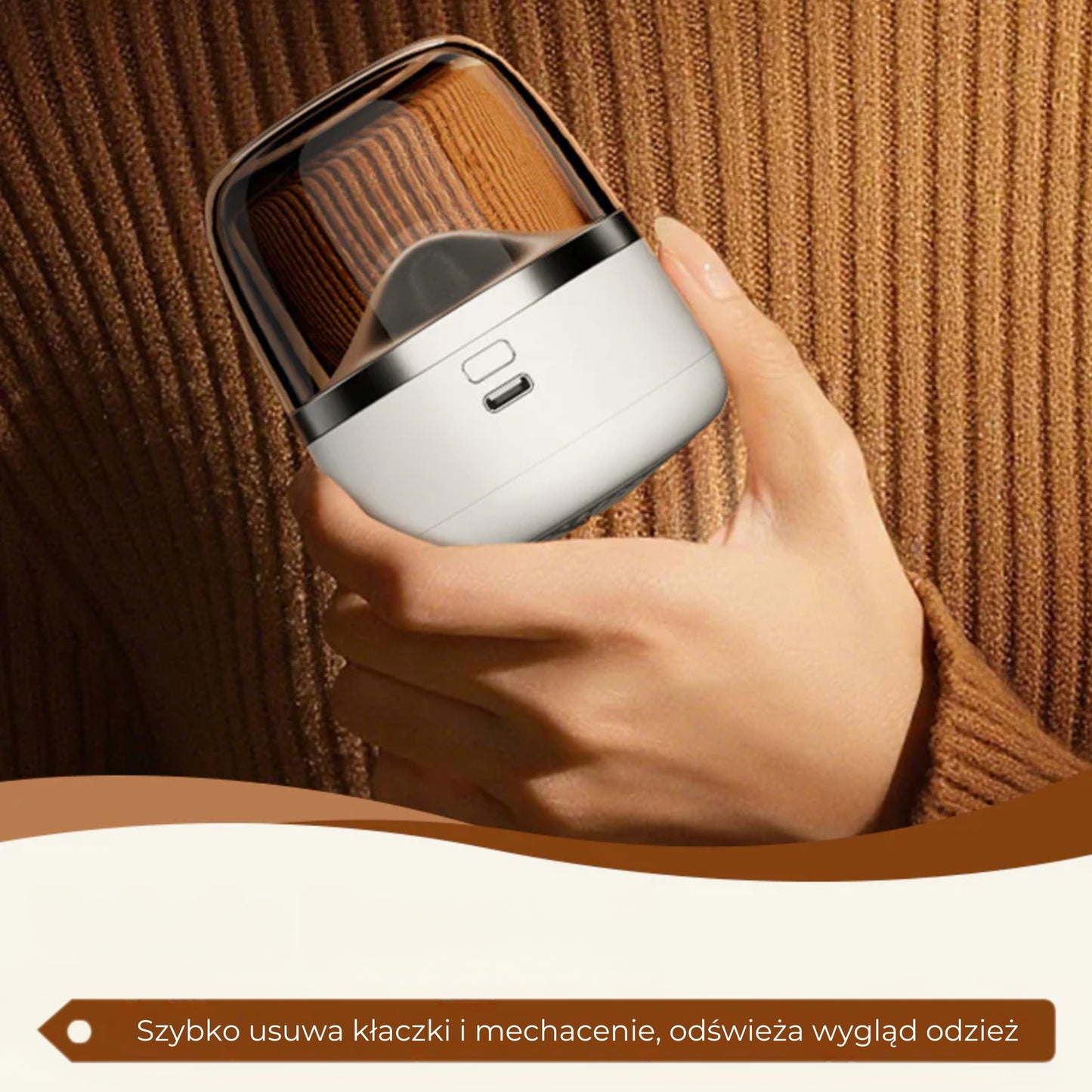 Przenośna golarka do tkanin USB-C