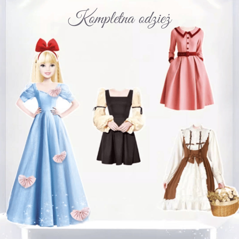 Magnetyczna książka z ubraniami dla księżniczek