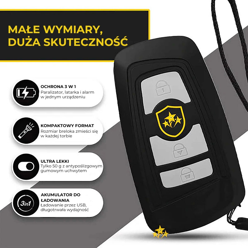 Voltic V77 3w1: paralizator, latarka, brelok alarmowy