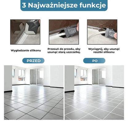 🔥 Narzędzie 3 w 1 do silikonu i fug, zestaw uniwersalny