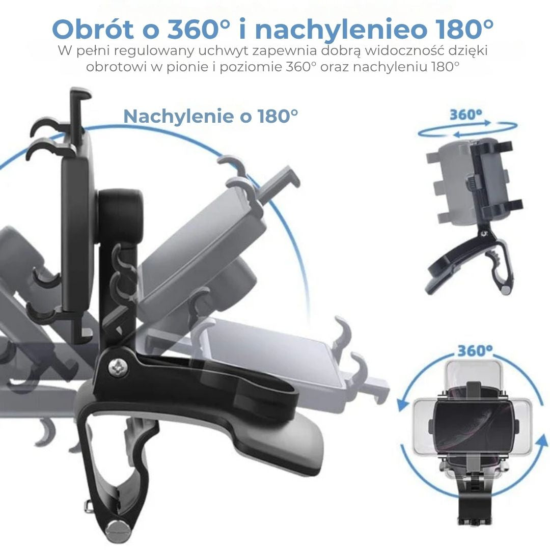 Uchwyt do deski rozdzielczej z obrotowym mocowaniem 360°