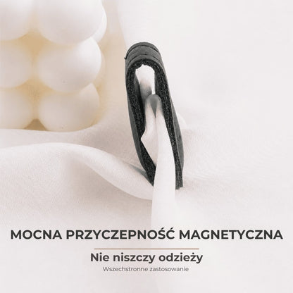 Magnetyczne skórzane klipsy na rękaw