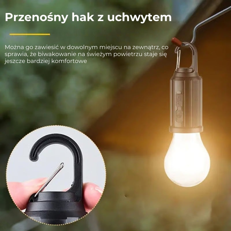 2025 Solar lampa zewnętrzna z haczykiem