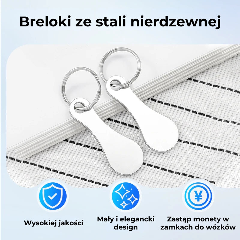 Żeton na zakupy – brelok do kluczy