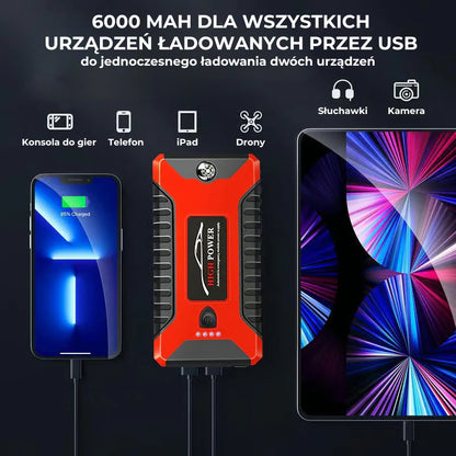 Przenośny akumulator rozrusznik samochodowy (powerbank do auta)