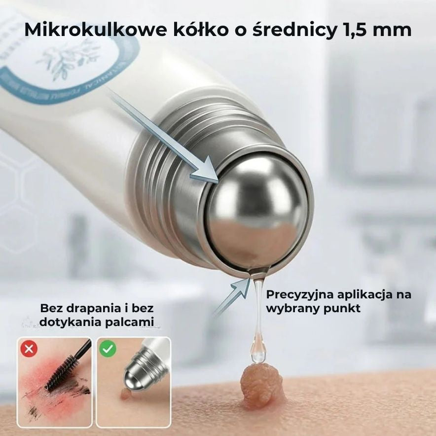 Zaawansowany wałek do usuwania brodawek skórnych i zwykłych