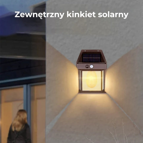 Solarna lampa ścienna