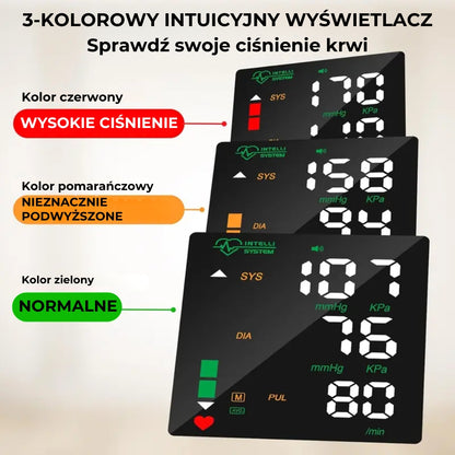 Ciśnieniomierz nadgarstkowy z ekranem LED i dotykową obsługą