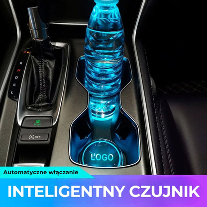 Samochodowa podświetlana podstawka pod napoje