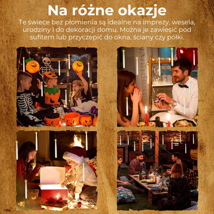 Magiczne świece unoszące się w powietrzu (10 szt.)