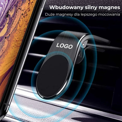 Kompaktowy magnetyczny uchwyt samochodowy na telefon