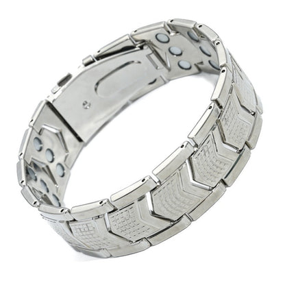 Metalowa bransoletka magnetyczna dla mężczyzn