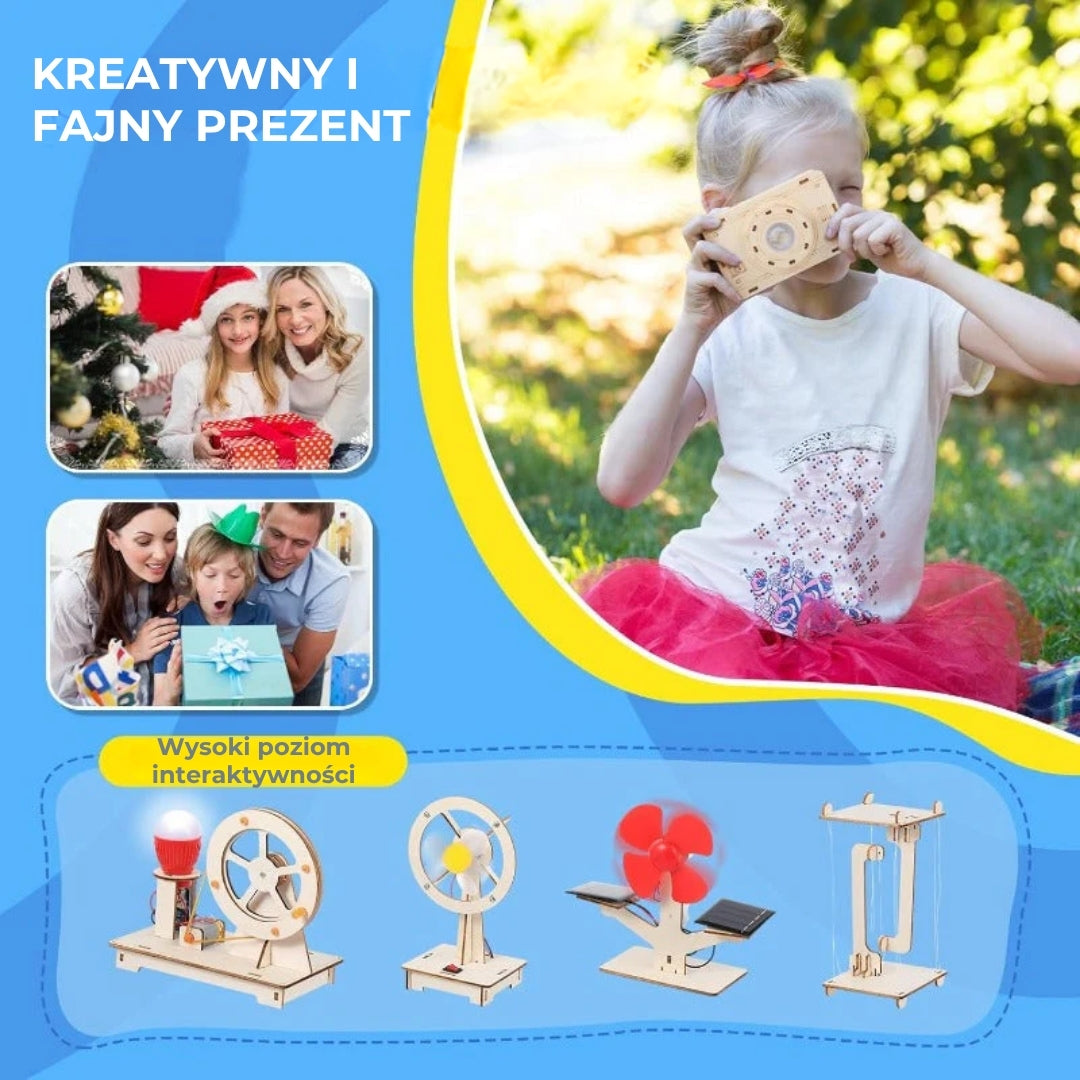 Zestaw konstrukcyjny do robotyki bez użycia narzędzi