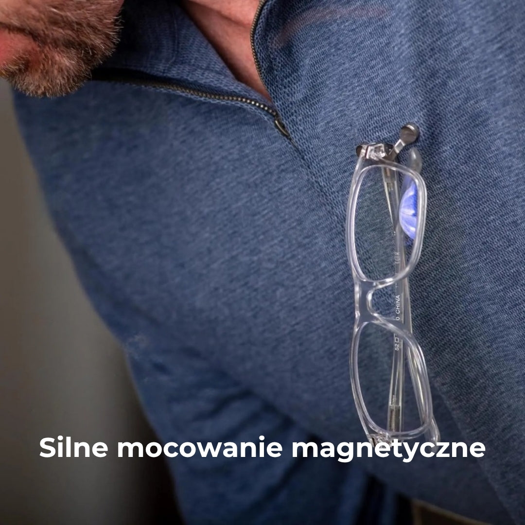 Magnetyczny uchwyt na okulary
